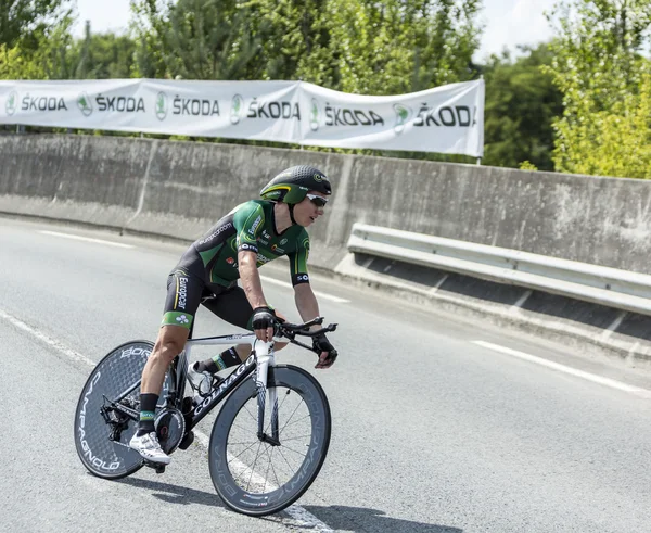 El ciclista Cyril Gautier - Tour de France 2014 — Foto de Stock