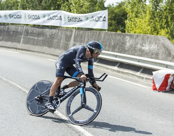 Bisikletçi richie porte - 2014 Fransa Bisiklet Turu — Stok fotoğraf