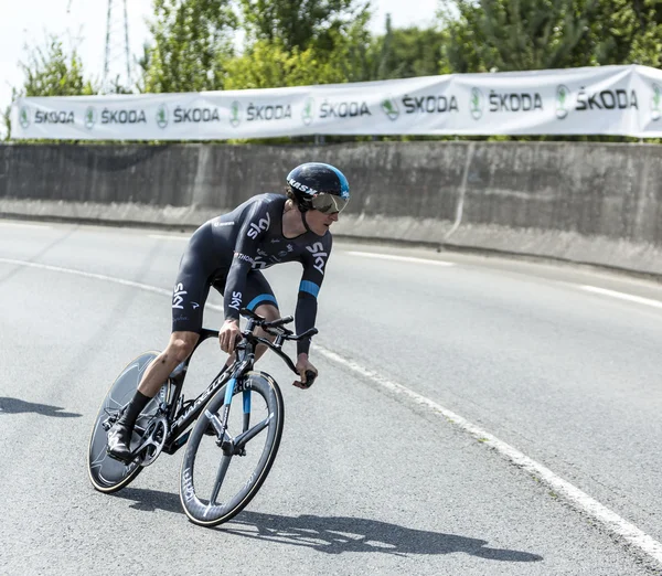 Bisikletçi geraint thomas - tour de france 2014 — Stok fotoğraf