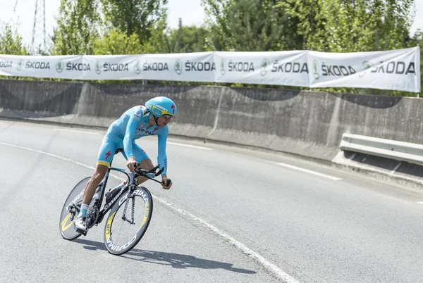 Kolarz kangert tanel - tour de france 2014 — Zdjęcie stockowe