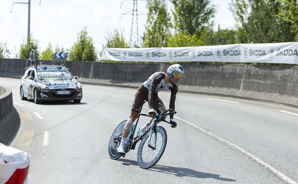 Cyklista ben gastauer - tour de france 2015 — Stock fotografie