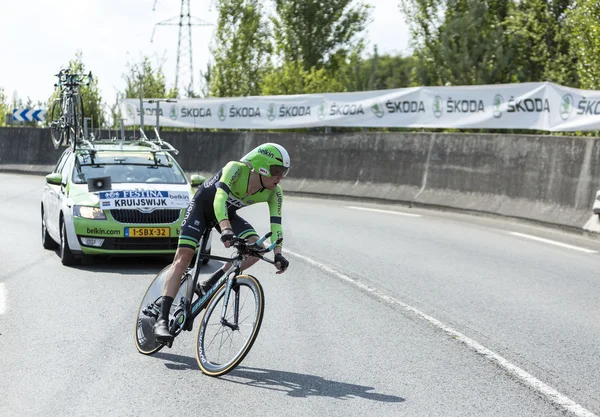 The Cyclist Steven Kruijswijk Tour de France 2014 — Stok Foto