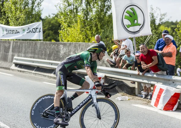 O ciclista Pierre Rolland - Tour de France 2014 — Fotografia de Stock
