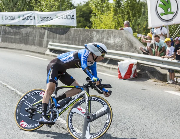 The Cyclist Leopold Konig - Tour de France 2014 — Stok fotoğraf