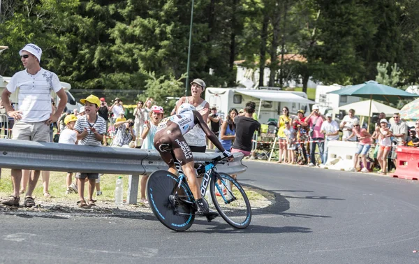 The Cyclist Jean-Christophe Peraud - 2014 Fransa Turu — Stok fotoğraf