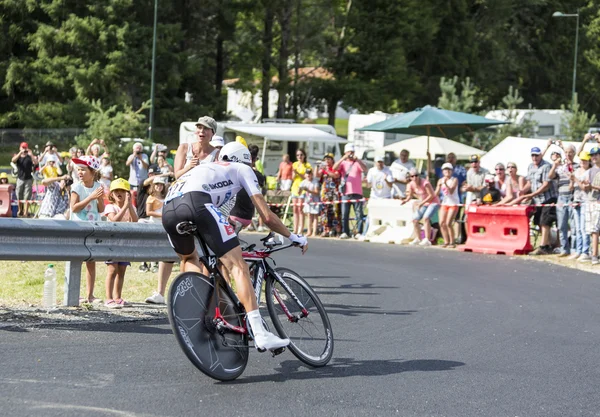 O ciclista Thibaut Pinot - Tour de France 2014 — Fotografia de Stock