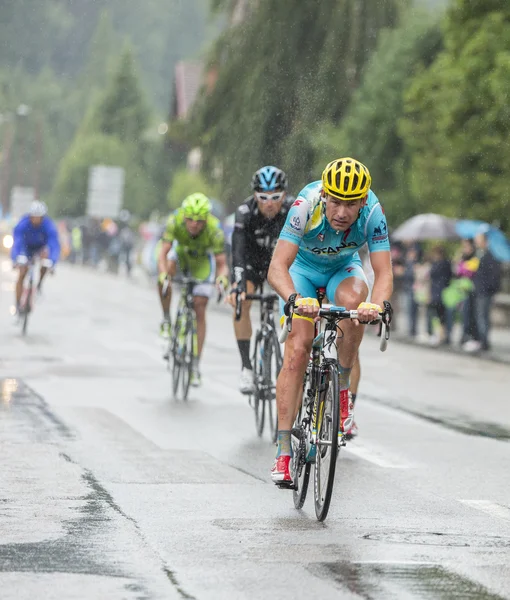 El ciclista Dmitriy Gruzdev - Tour de France 2014 — Foto de Stock