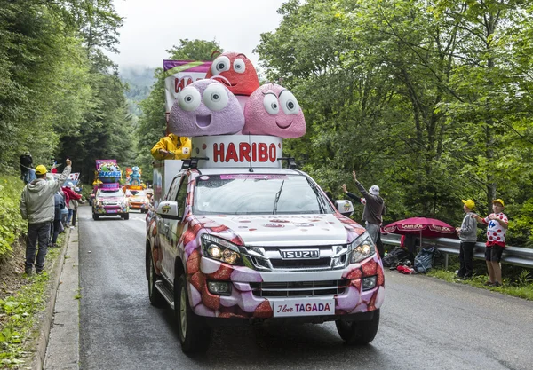 Haribo vehicles - Tour de France 2014 — 图库照片