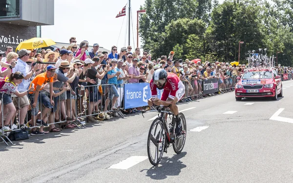 Cyklista Geoffrey Soupe - Tour de France 2015 — Stock fotografie