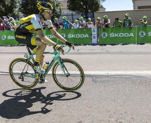 Cyklista Jos van Emden - Tour de France 2015 — Stock fotografie
