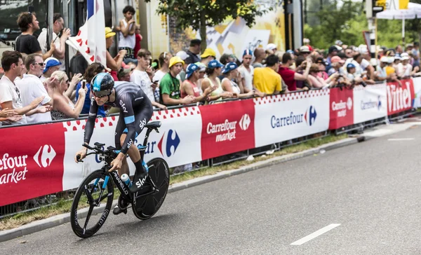 Cyklista Luke Rowe - Tour de France 2015 — Stock fotografie