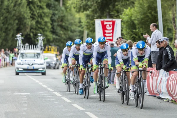 Team Orica-Greenedge - Team Time Trial 2015 — Stockfoto