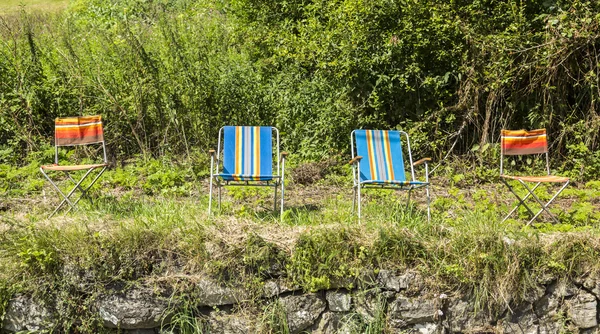 Chairs of Spectators of Le Tour de France — Stock Photo, Image