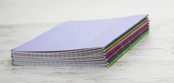 Stack of colorful notebook — Stok fotoğraf