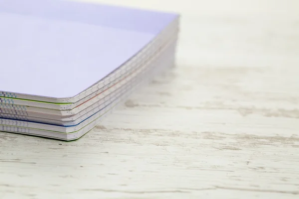 Pila de cuadernos de colores — Foto de Stock