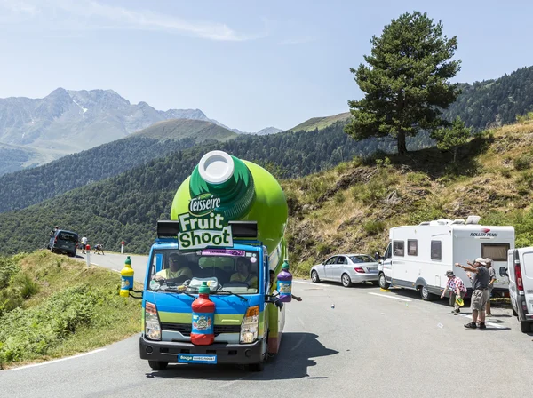 Teisseire Caravan in Pyrenees Mountains - Tour de France 2015 — Stock Photo, Image