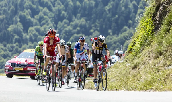 Breakaway Col D'Aspin - Fransa Bisiklet Turu 2015 tarihinde — Stok fotoğraf