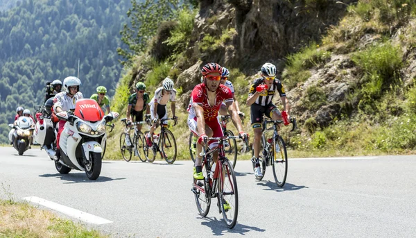 Bisikletçi Julien Simon - Tour de France 2015 — Stok fotoğraf