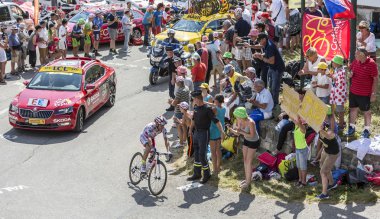 Bisikletçi Joaquim Rodriguez Col du Glandon - Fransa Bisiklet Turu üzerinde