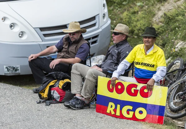 Gamla colombianska Supporter — Stockfoto