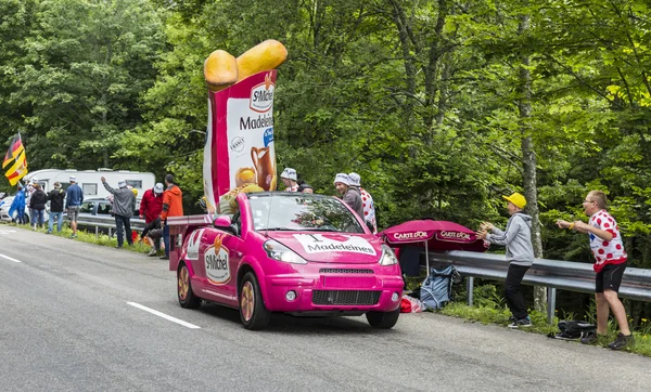 St. Michel Madeleines Vehicle in Vosges Mountains - Tour de Fran — Stock Photo, Image