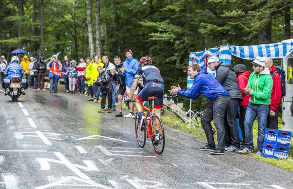 Bisikletçi sylvain chavanel - 2014 Fransa Bisiklet Turu — Stok fotoğraf