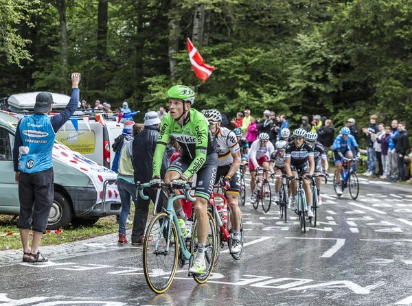Группа велосипедистов - Тур де Франс 2014 — стоковое фото