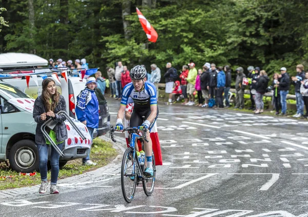 Bisikletçi Zakkari Dempster - Tour de France 2014 — Stok fotoğraf