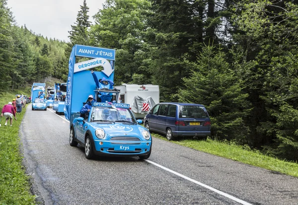 Beost,France,July 15th 2011: Mickey Mouse's Car During The Passing Of The  Advertising Caravan On The Category H Climbing Route To Mountain Pass  Abisque In The 13th Stage Of The 2011 Edition Of