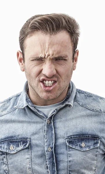 Πορτρέτο ενός νεαρού θυμωμένος — Φωτογραφία Αρχείου