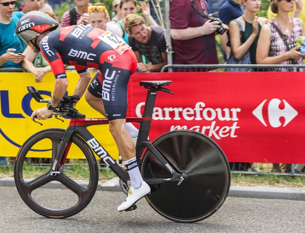 Bisikletçi Damiano Caruso - Tour de France 2015 — Stok fotoğraf