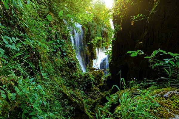 Waterfall Korana River Slunj Croatia — Stock Photo, Image