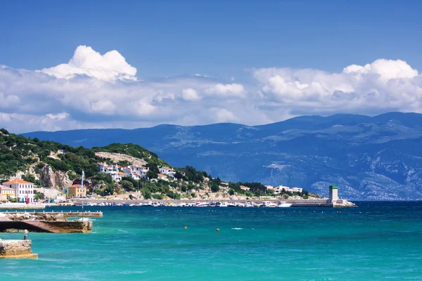 Uitzicht over baai in Baska, Krk, Kroatië — Stockfoto