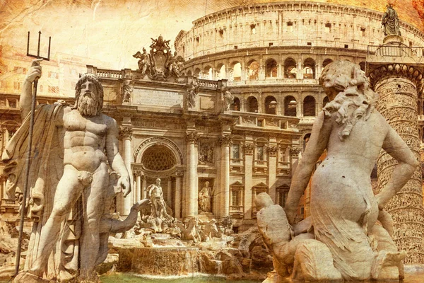 Визначні пам'ятки Риму . Ліцензійні Стокові Фото