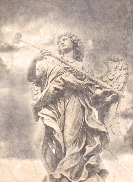 Statuia îngerului din marmură a lui Bernini. Roma, Italia . — Fotografie, imagine de stoc