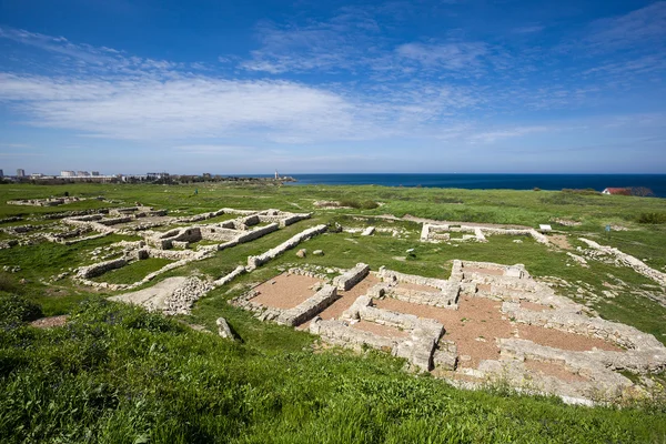 Antigua ciudad griega Chersonese. Sebastopol. Crimea. Ucrania . — Foto de Stock