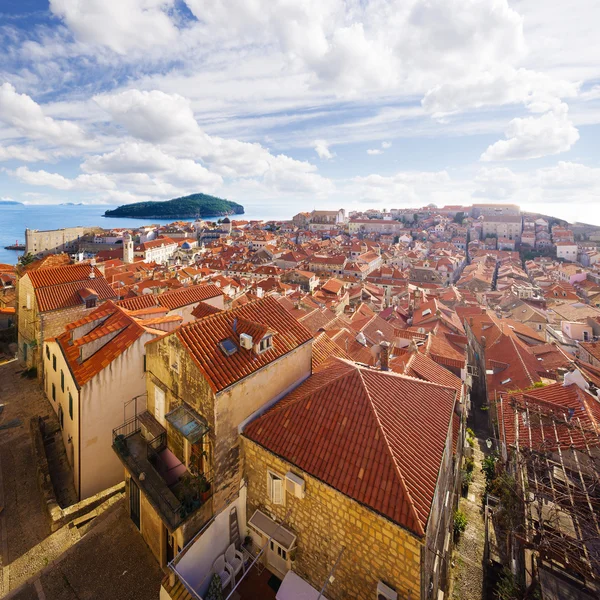 Dobruca hava görünümünü. Hırvatistan. — Stok fotoğraf