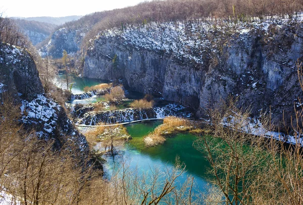 Jeziora plitvice park narodowy, Chorwacja. — Zdjęcie stockowe