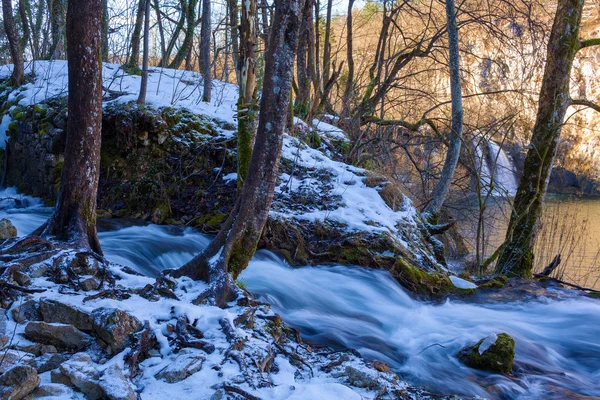 Jeziora plitvice park narodowy, Chorwacja. — Zdjęcie stockowe