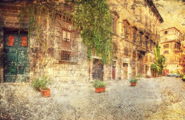 Roma mimarisi. İtalya.