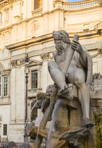 Fuente de los Cuatro Ríos. Piazza Navona, Roma. Italia Imágenes De Stock Sin Royalties Gratis