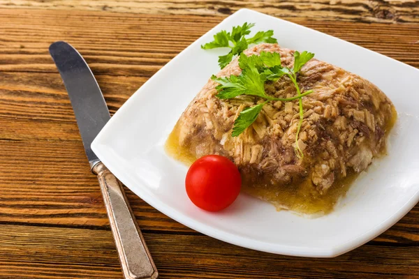 Jellied minced meat — Stock Photo, Image