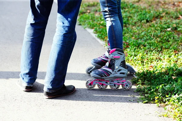 People ride on a skateboard — Stock Photo, Image