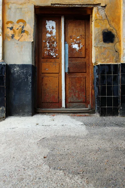 Old shabby doors — Stock Photo, Image