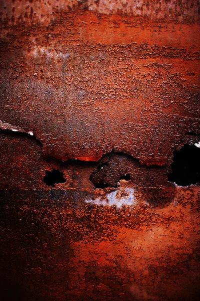 Rusty metal with old cracked paint — Stock Photo, Image