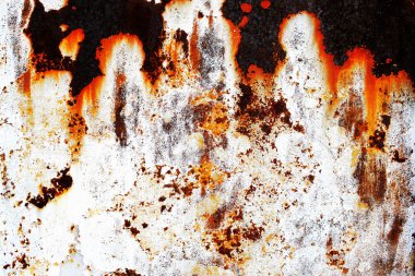 Kırık boya ve yaşlı zaman paslı metal arka plan