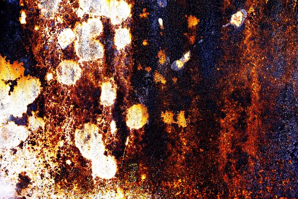 Metal oxidado y pintura vieja asquerosa de los viejos tiempos — Foto de Stock