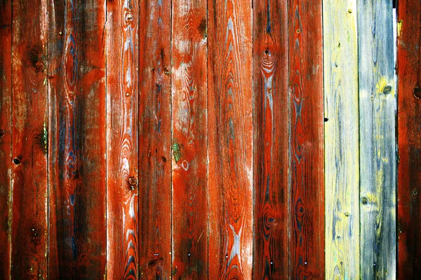 Old fence with old paint — Stock Photo, Image