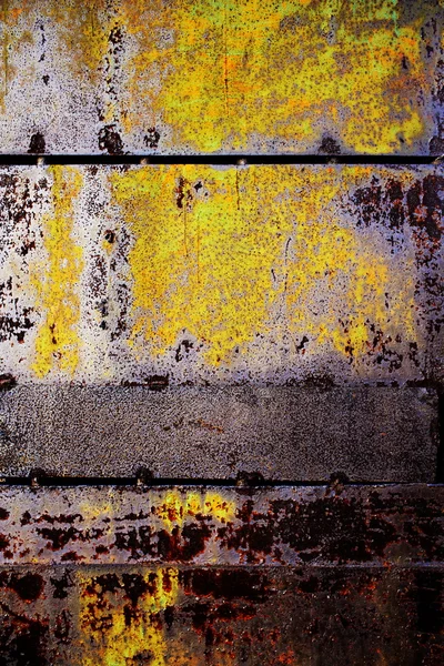 Eski kırık boya ile Metalik arka plan — Stok fotoğraf