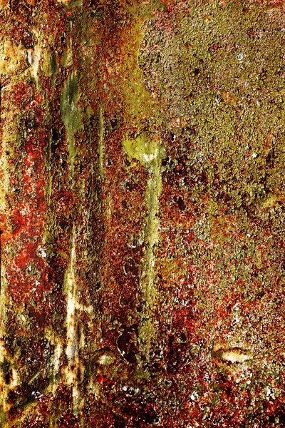 Metalliska bakgrund med gamla spruckna färg på den — Stockfoto